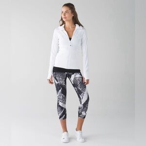 Lululemon Wunder Under Crop Static Mist Leggings‎ Size 2